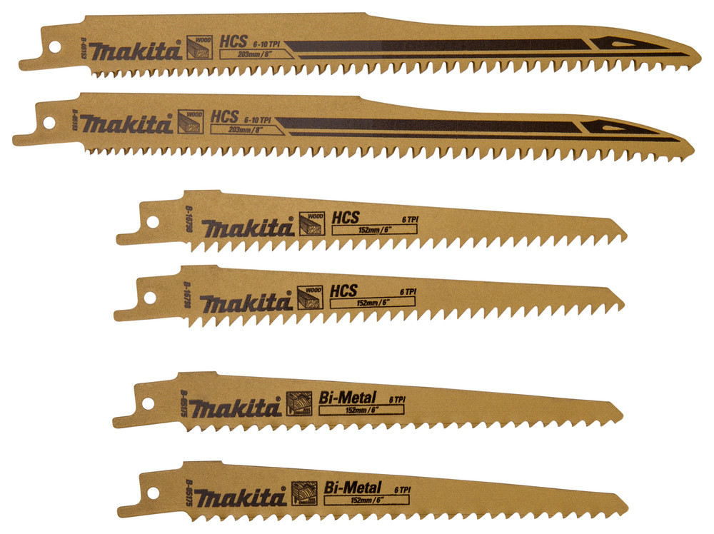 Pack 6 lames bois Makita