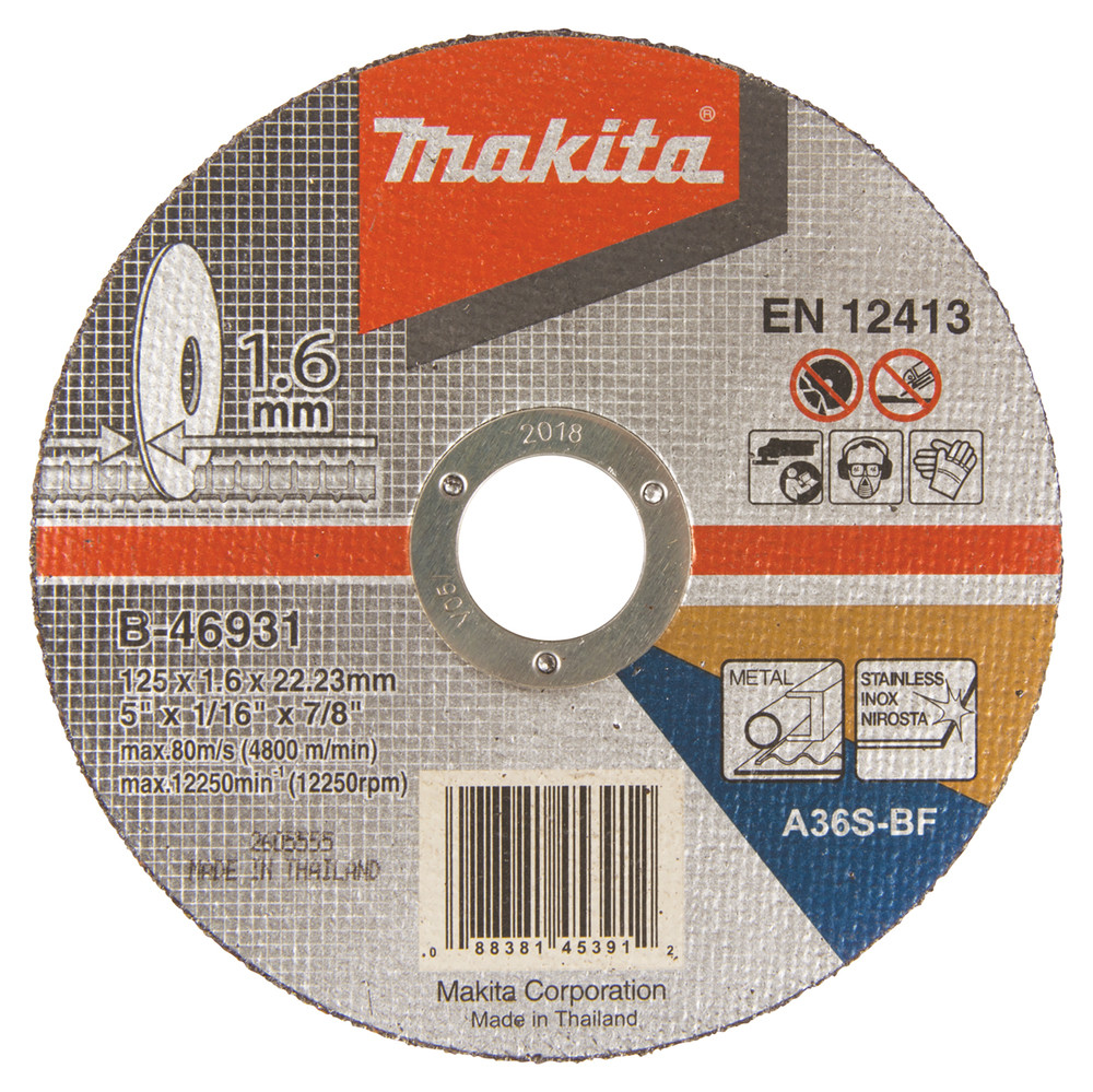 Disques à tronçonner métal et inox pour meuleuses Makita
