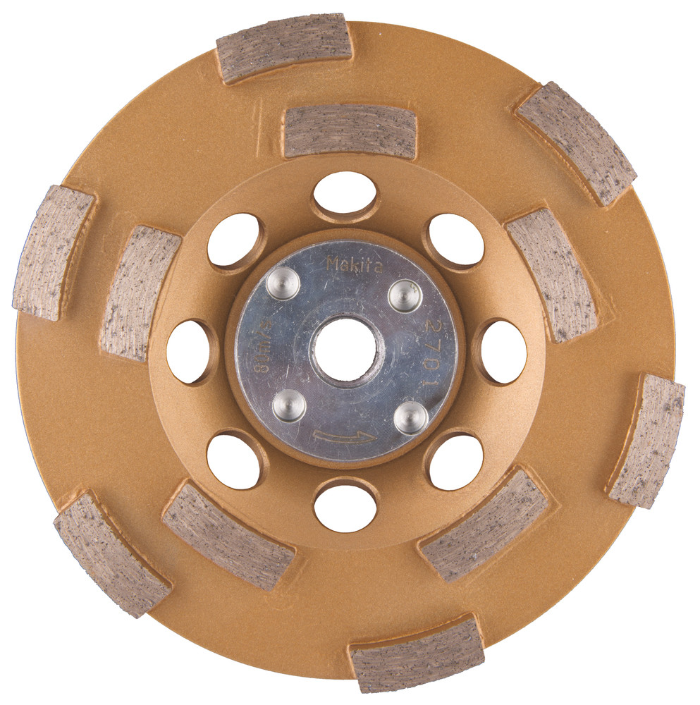 Plateau de ponçage diamant à faibles vibrations (travaux généraux) pour meuleuses Ø 125 mm  Makita