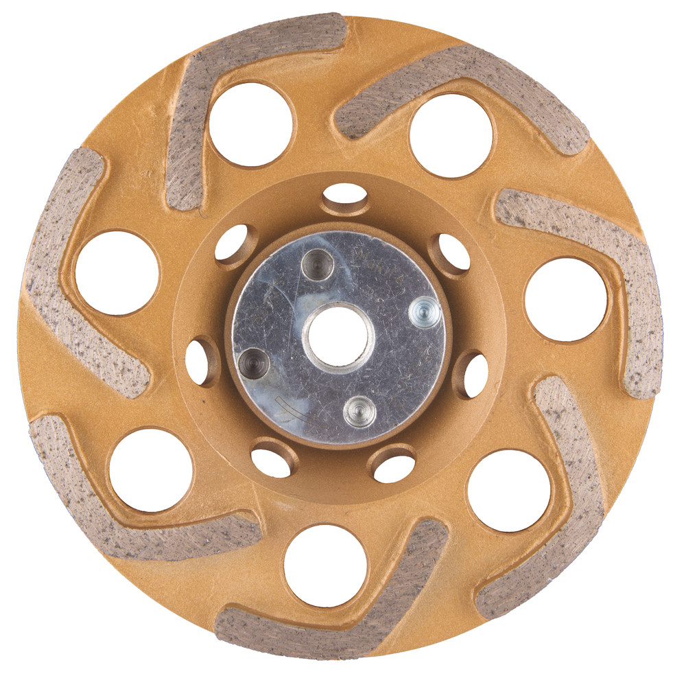 Plateau de ponçage diamant à faibles vibrations (matériaux calcaires) pour meuleuses Ø 125 mm Makita