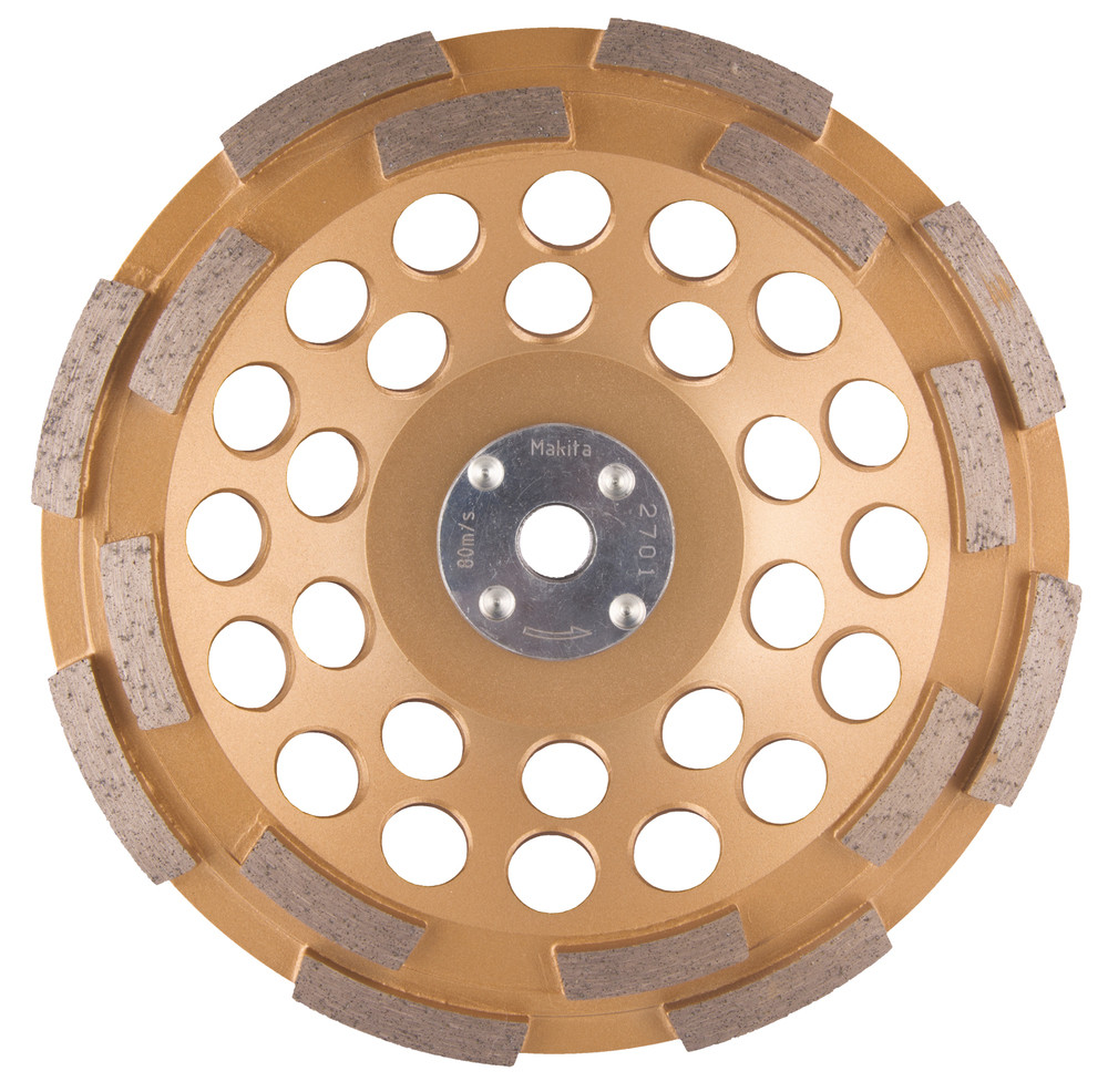 Plateau de ponçage diamant à faibles vibrations (travaux généraux) pour meuleuses Ø 180 mm et Ø 230 mm Makita