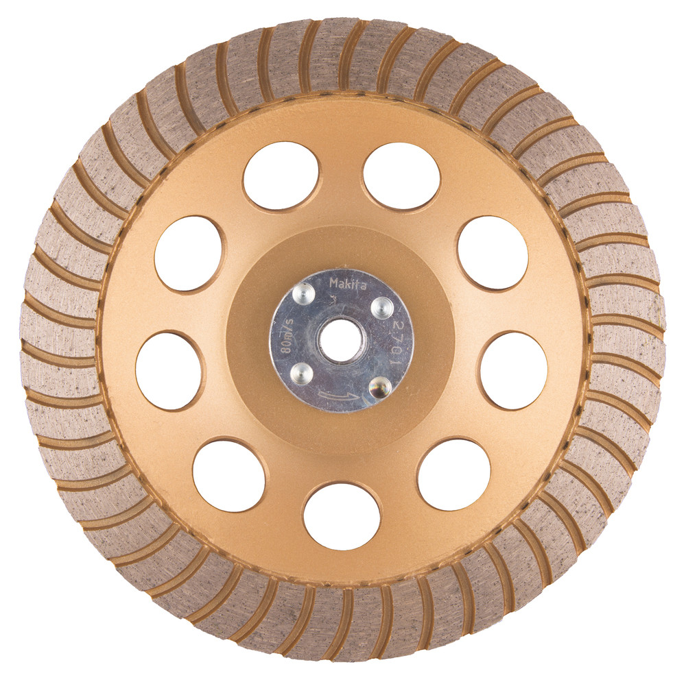 Plateau de ponçage diamant à faibles vibrations (travaux de finition) pour meuleuses Ø 125 et 230 mm  Makita