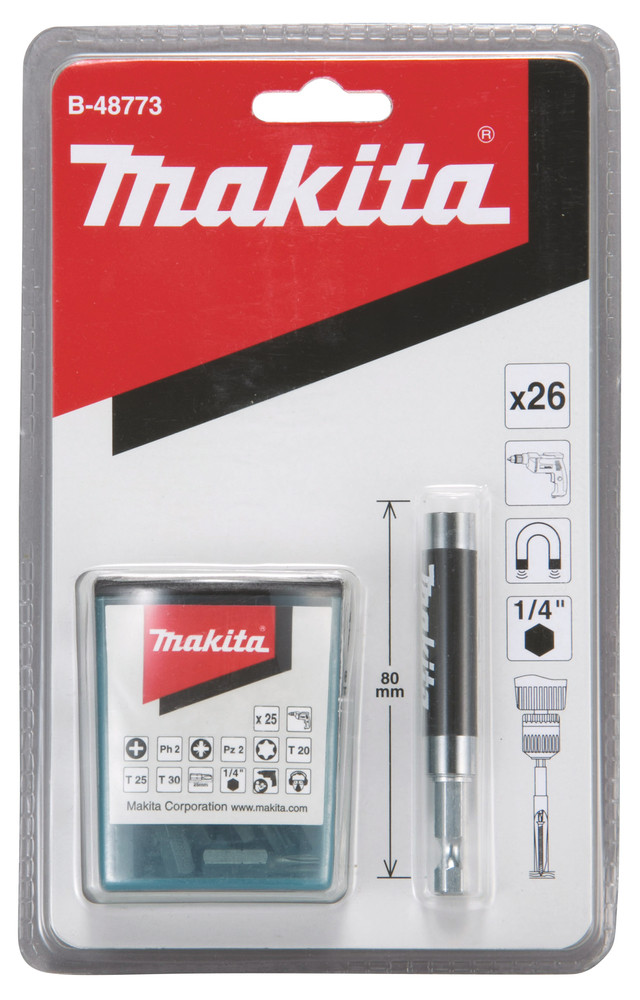 Ensembles guide de vissage opaque avec 25 embouts de vissage Makita