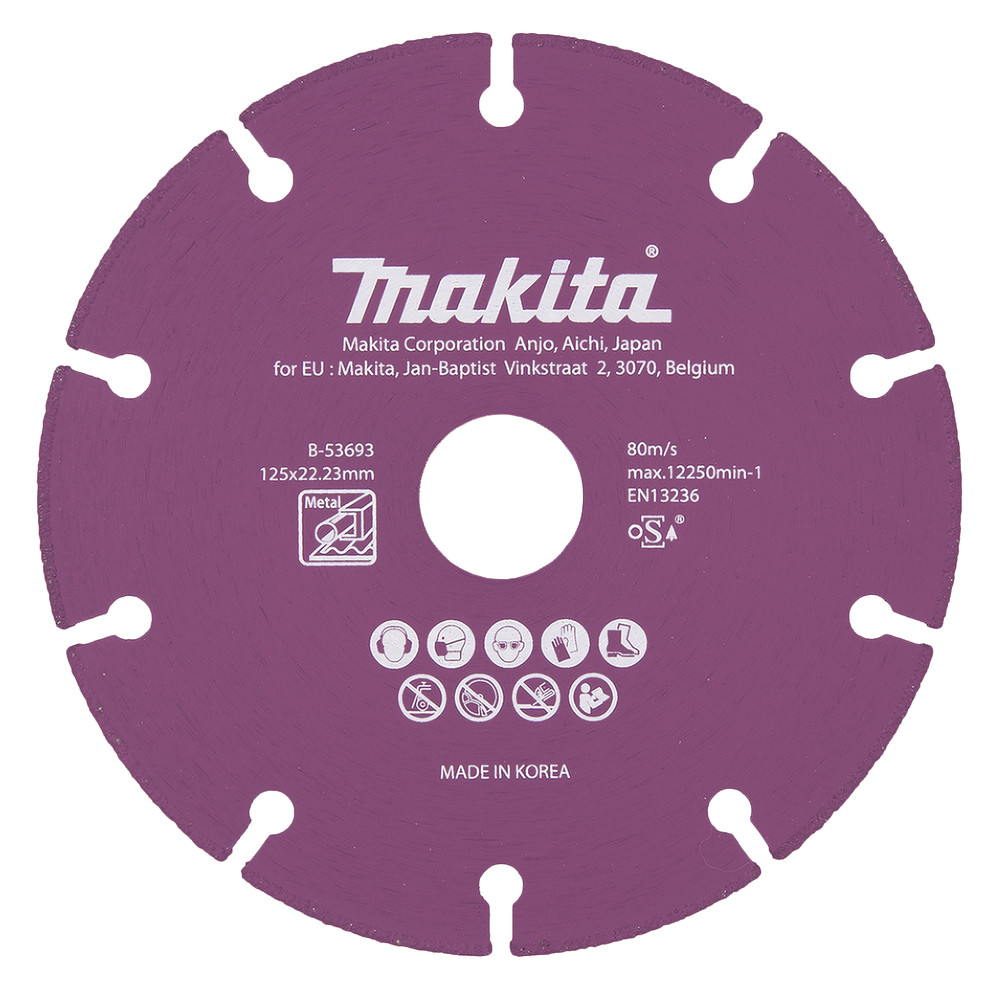 Disques à concrétion diamant pour métal Makita