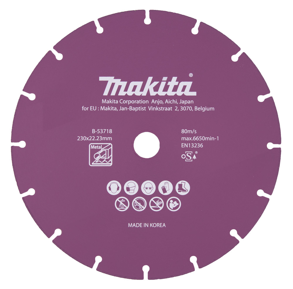 Disques à concrétion diamant pour métal Makita