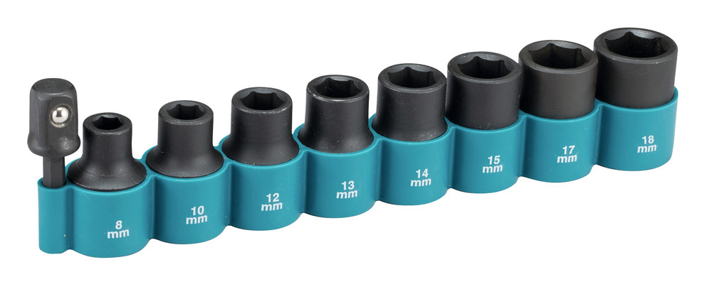 Ensemble de 8 douilles pour visseuses à chocs Makita