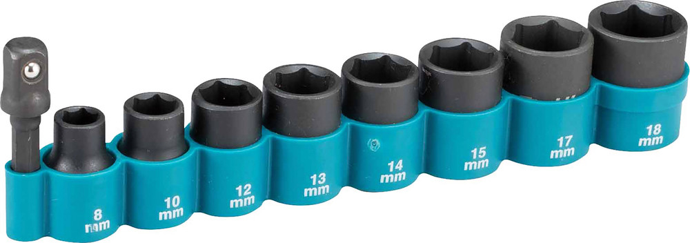 Jeu d’adaptateurs de douilles 3/8" Makita
