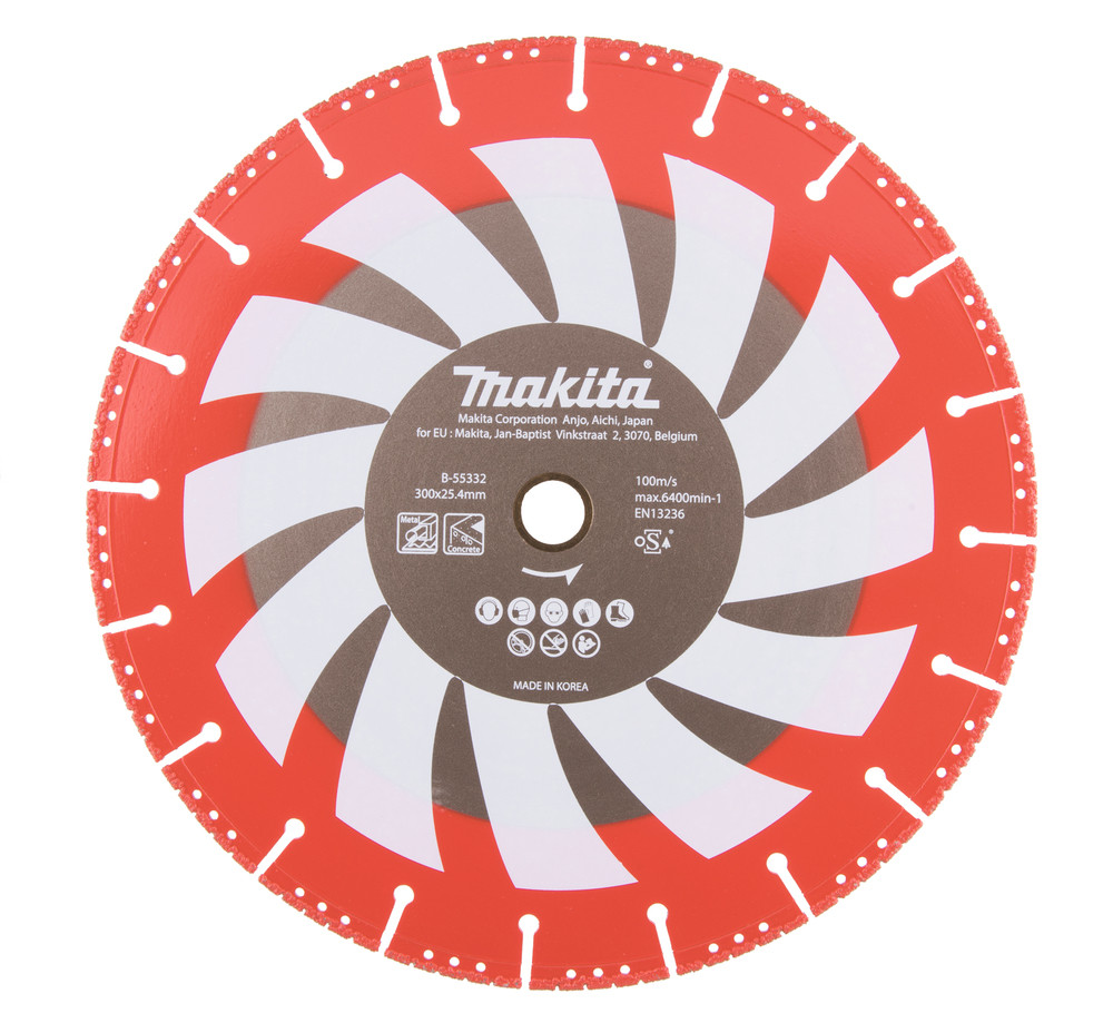 Disques diamant brasé multi-matériaux pour pompiers, sauveteurs... Makita