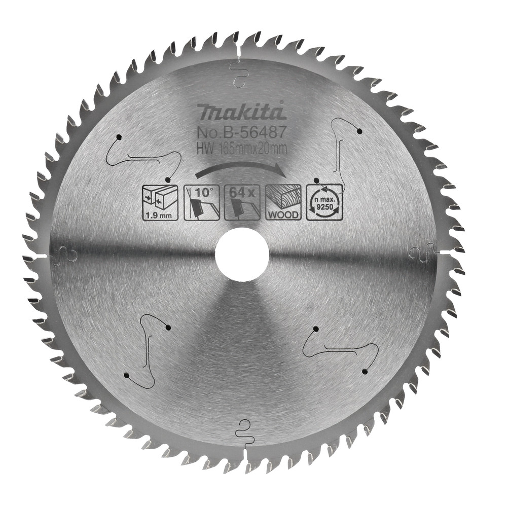 Lame carbure ''Specialized'' pour bois, pour scies radiales à batterie Makita