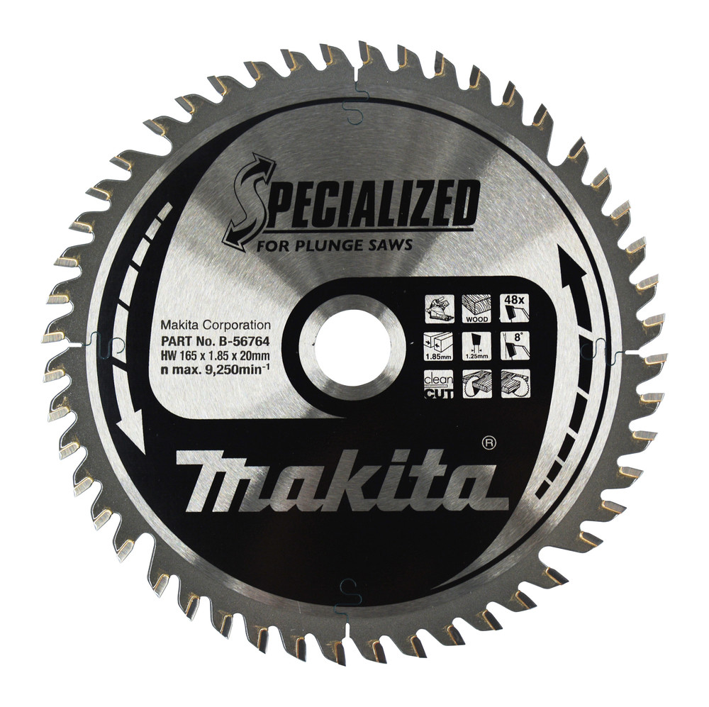 Lame de scie circulaire, alliage T.C.T spécialisé, 165 x 20 mm, 48 dents Makita