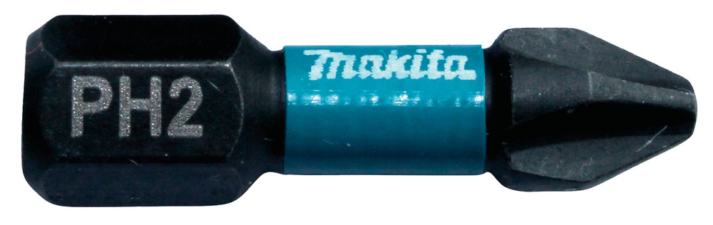 Embouts Impact Black 25 mm PHILLIPS (PH), Hexa 1/4'' Makita