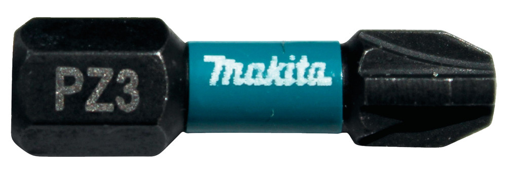 Embouts Impact Black 25 mm POZIDRIV (PZ), Hexa 1/4'' Makita