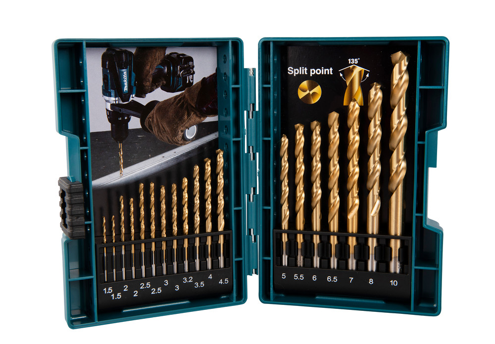 Coffrets de 19 Forets à métaux HSS-TiN Makita