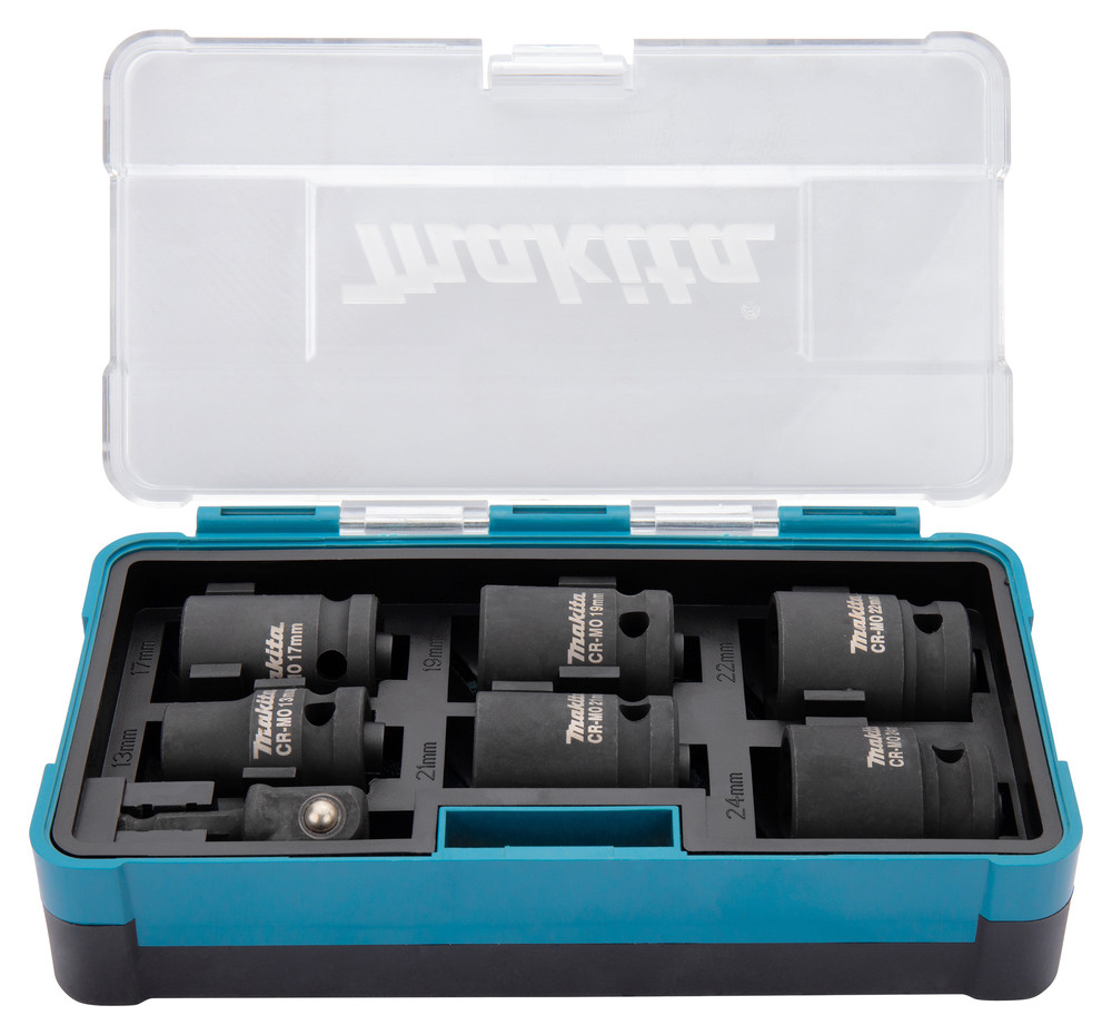 Coffret de 6 douilles pour visseuses à chocs Makita