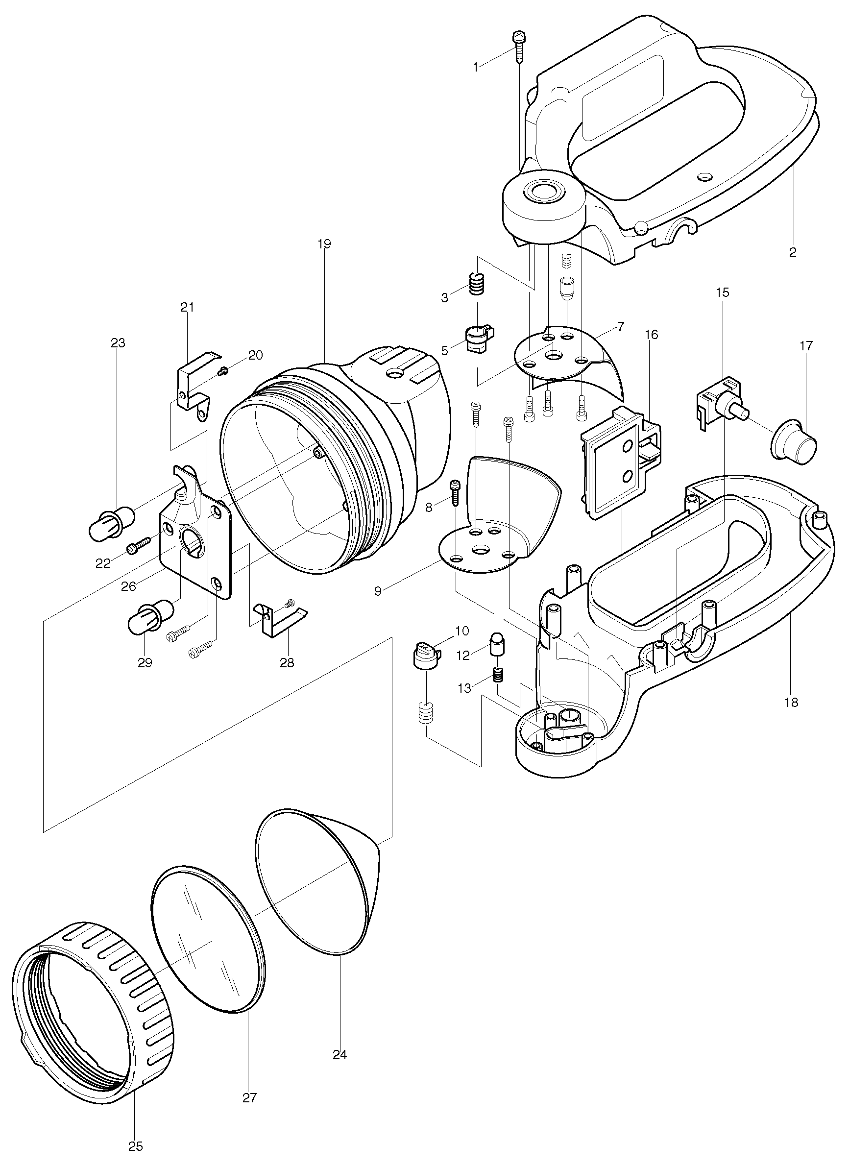 LAMPE MAKITA BML240