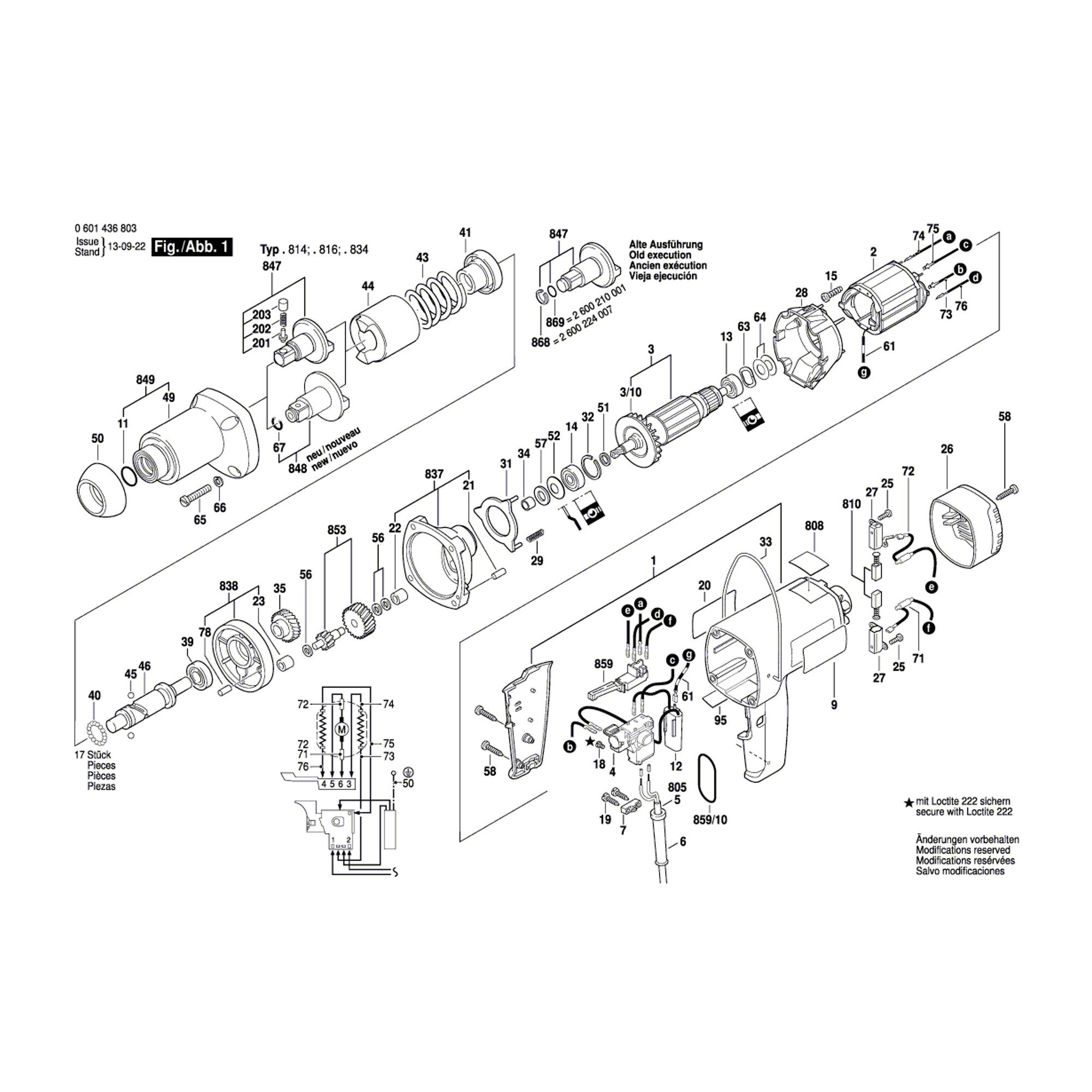 Vue éclatée Bosch GDS18-E 0601436803 #01
