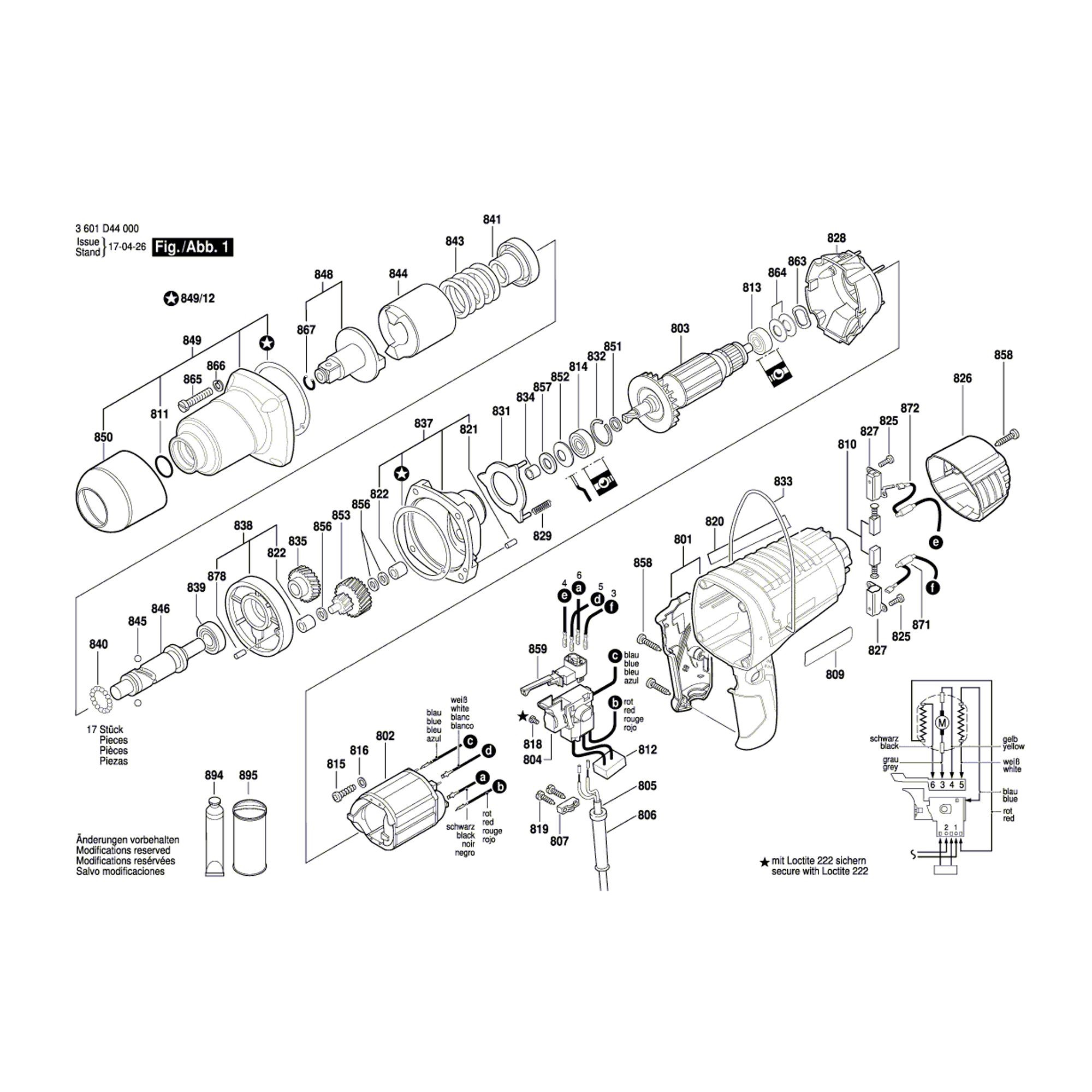 Pièces détachées Boulonneuse BOSCH GDS 18 V-HT 3601J10300 - Pièces  détachées BOSCH - Pièces détachées