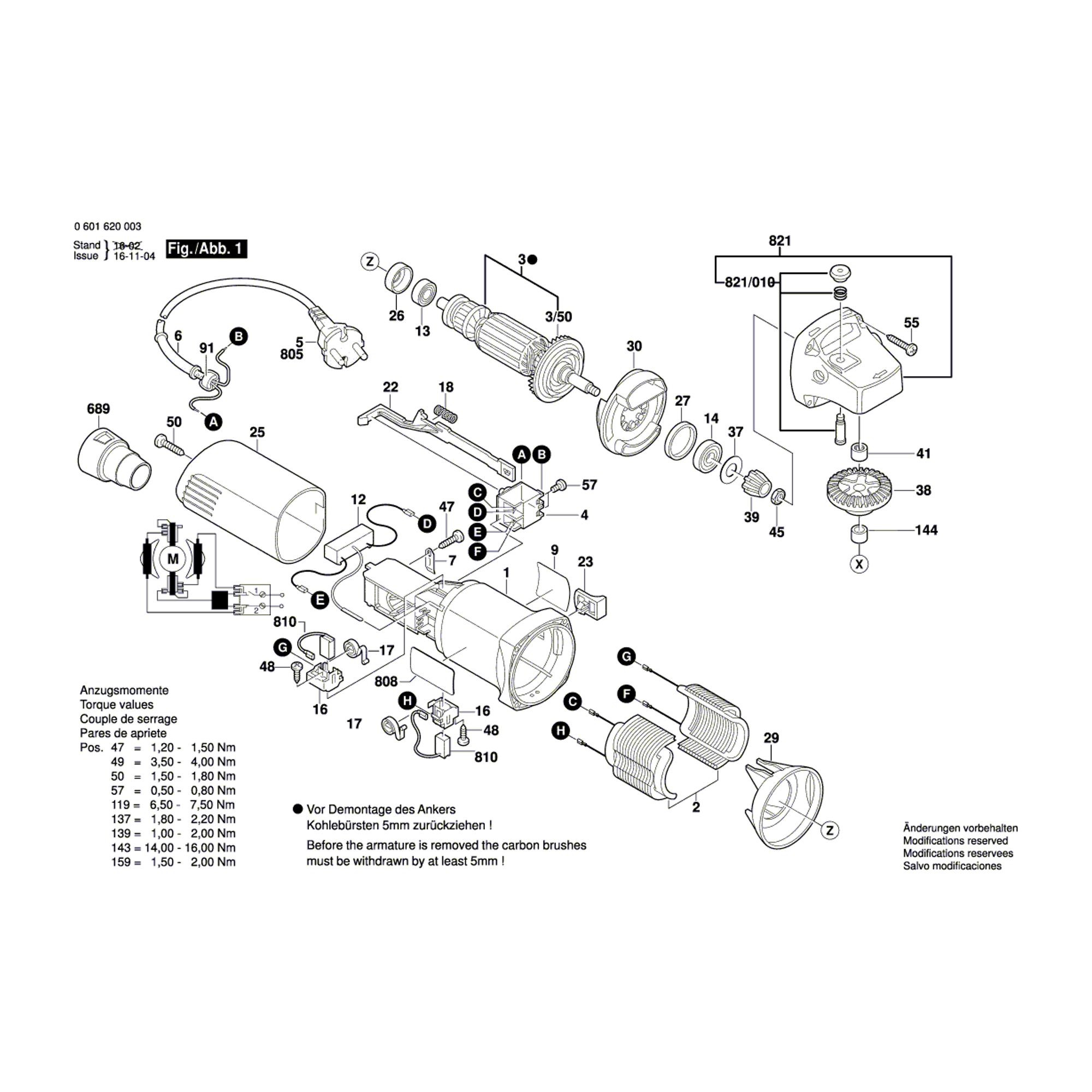 Vue éclatée Bosch GFF22A 0601620003 #01
