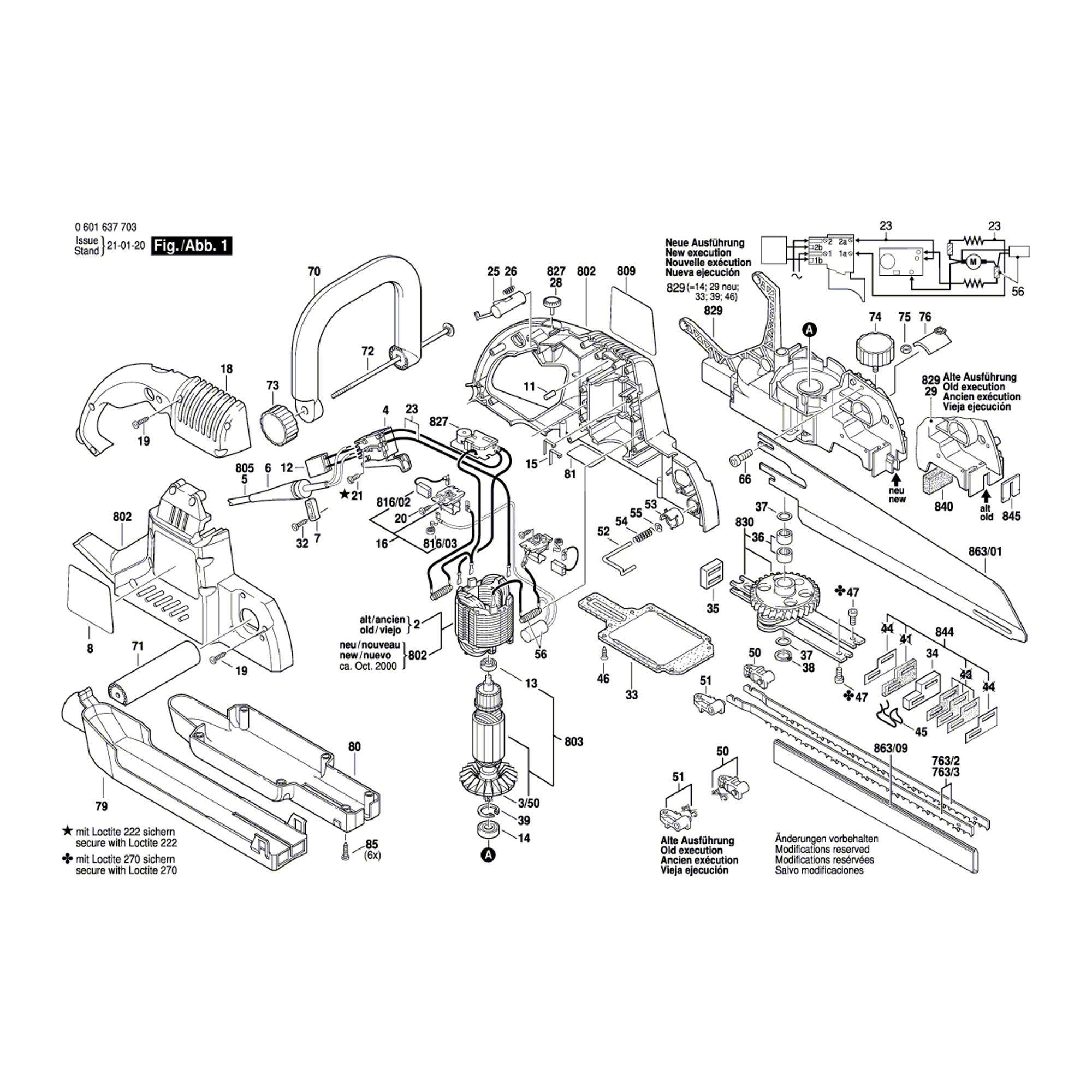 Vue éclatée Bosch GFZ16-35AC 0601637703 #01