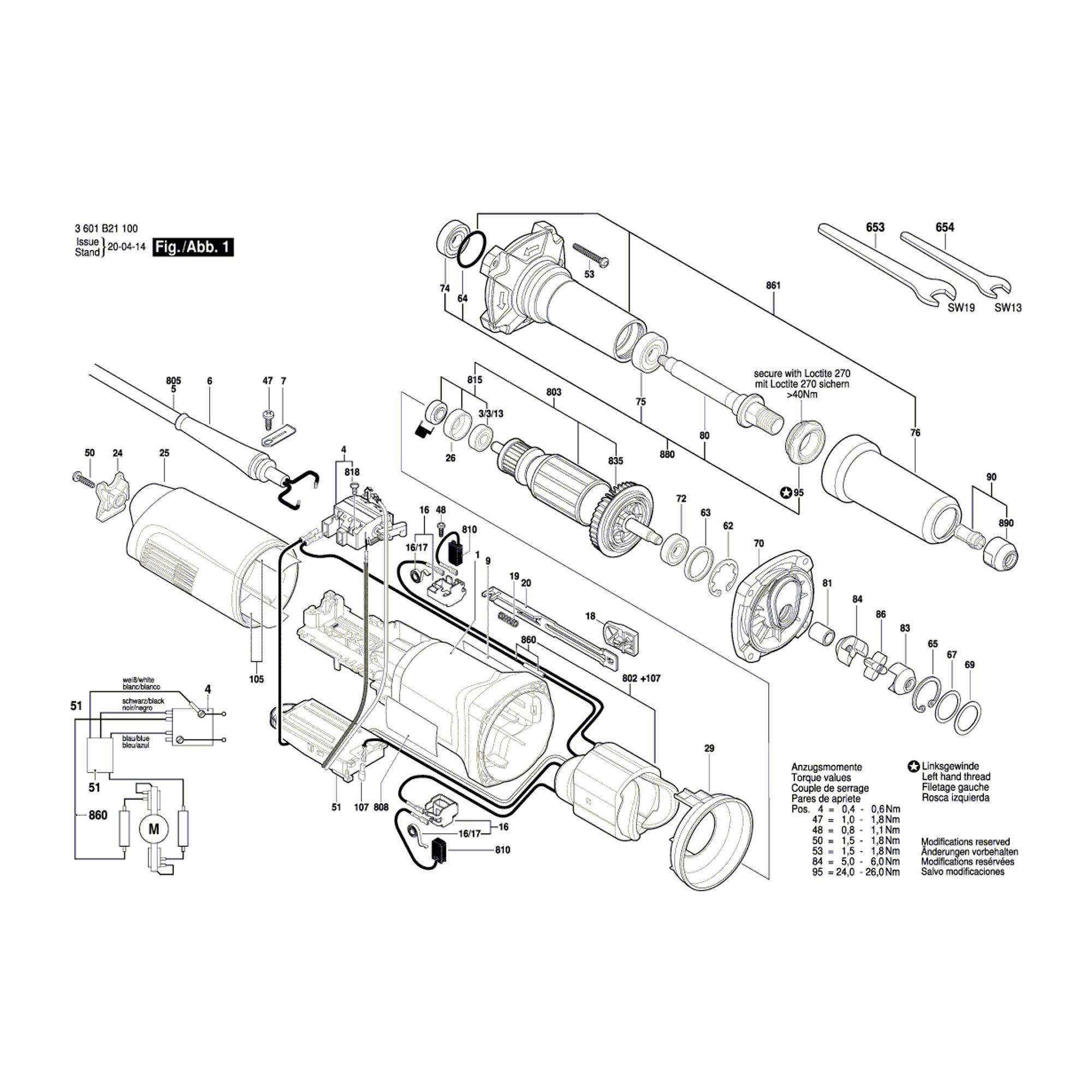 Vue éclatée Bosch GGS28LCE 3601B21100 #01