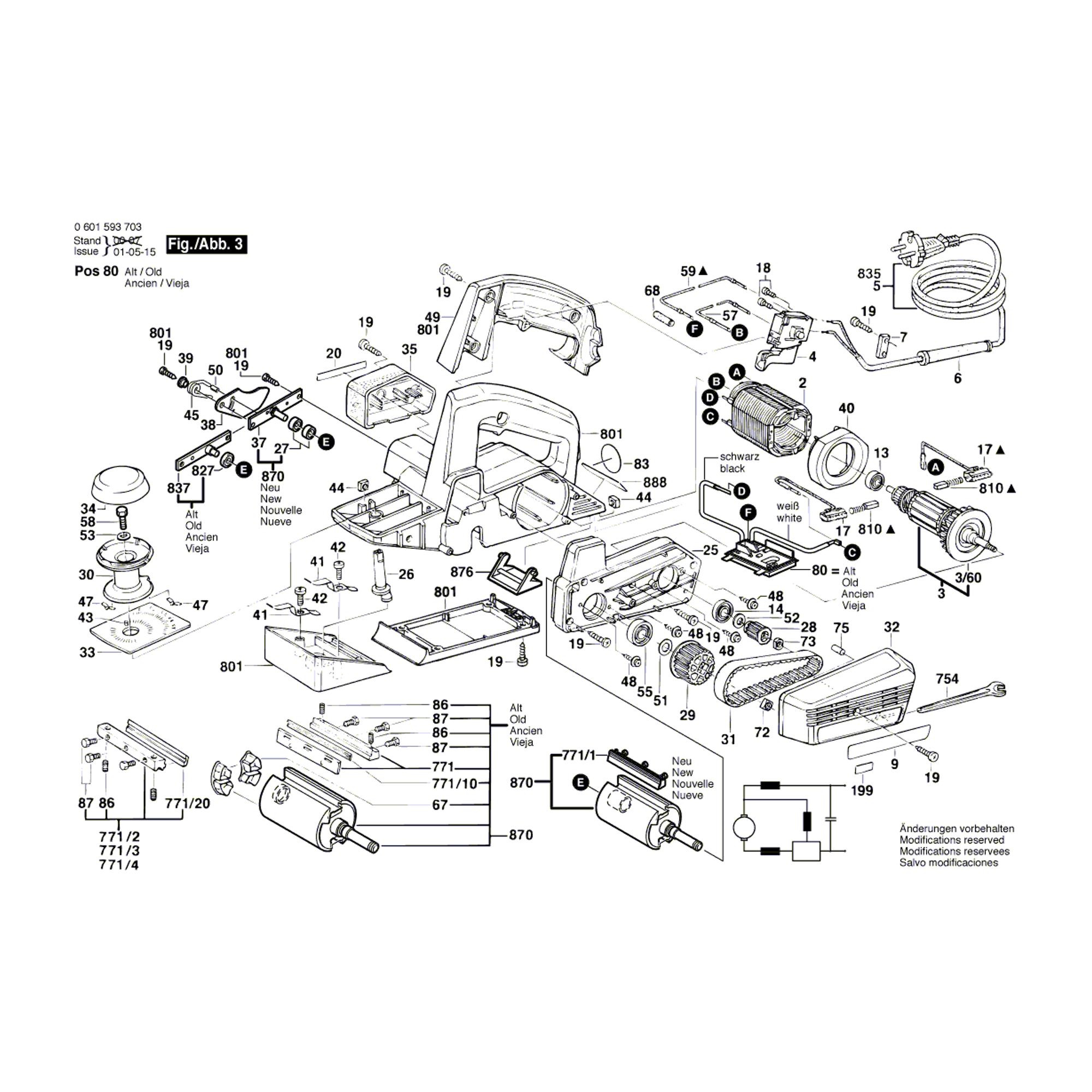 Dessins techniques et pièces de rechange Bosch Ake 35 S