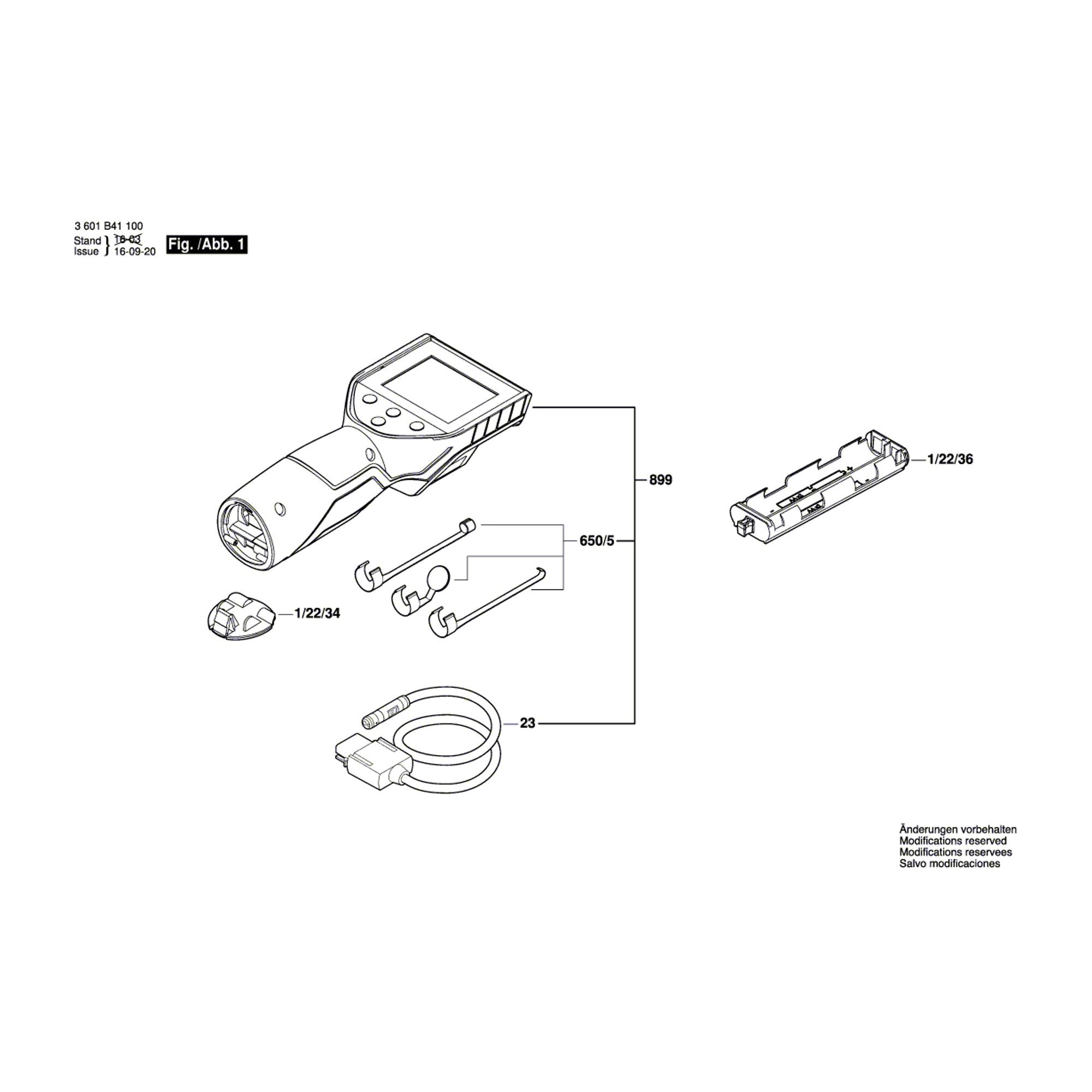 Vue éclatée Bosch GIC120 3601B41100 #01