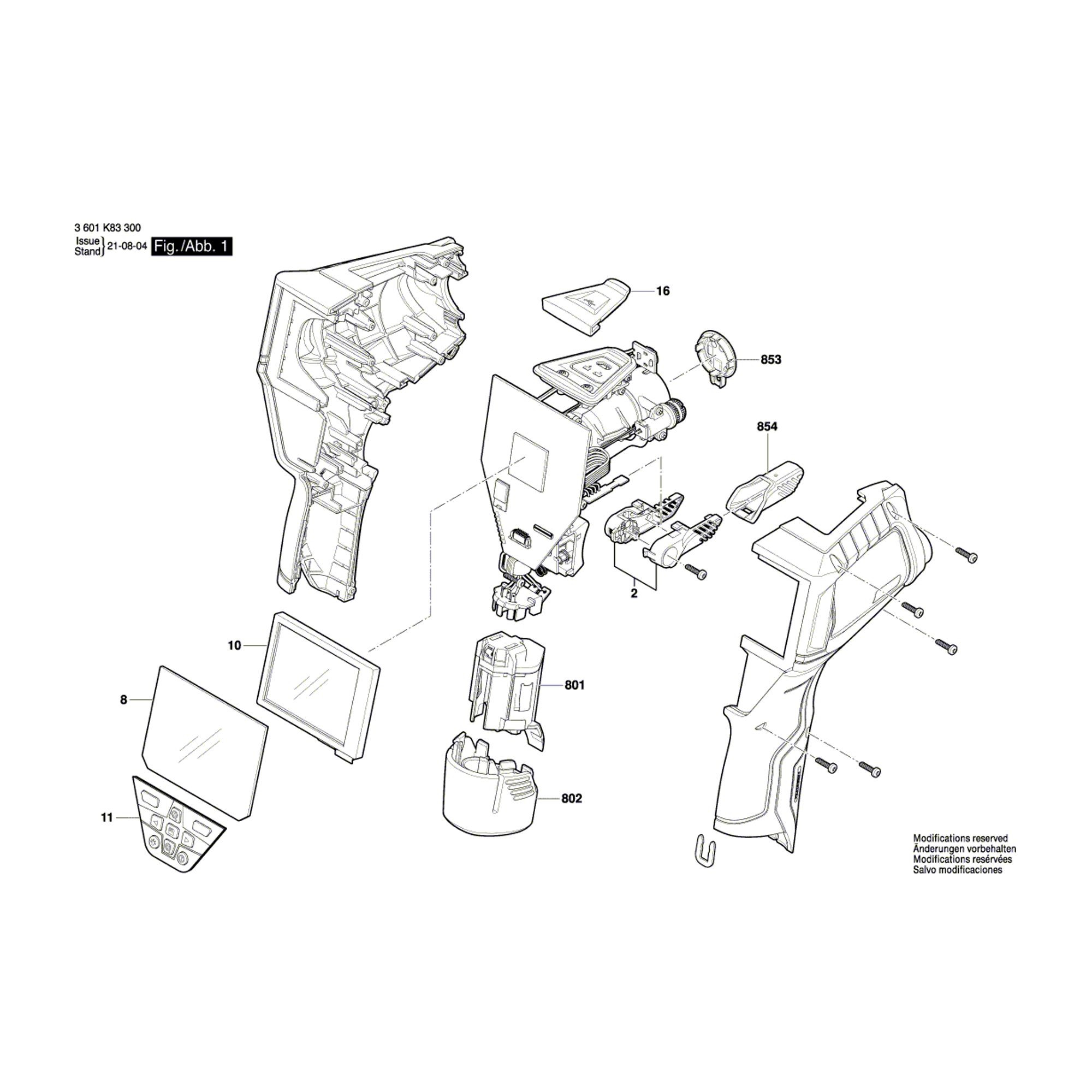 Vue éclatée Bosch GIS1000C 3601K83300 #01