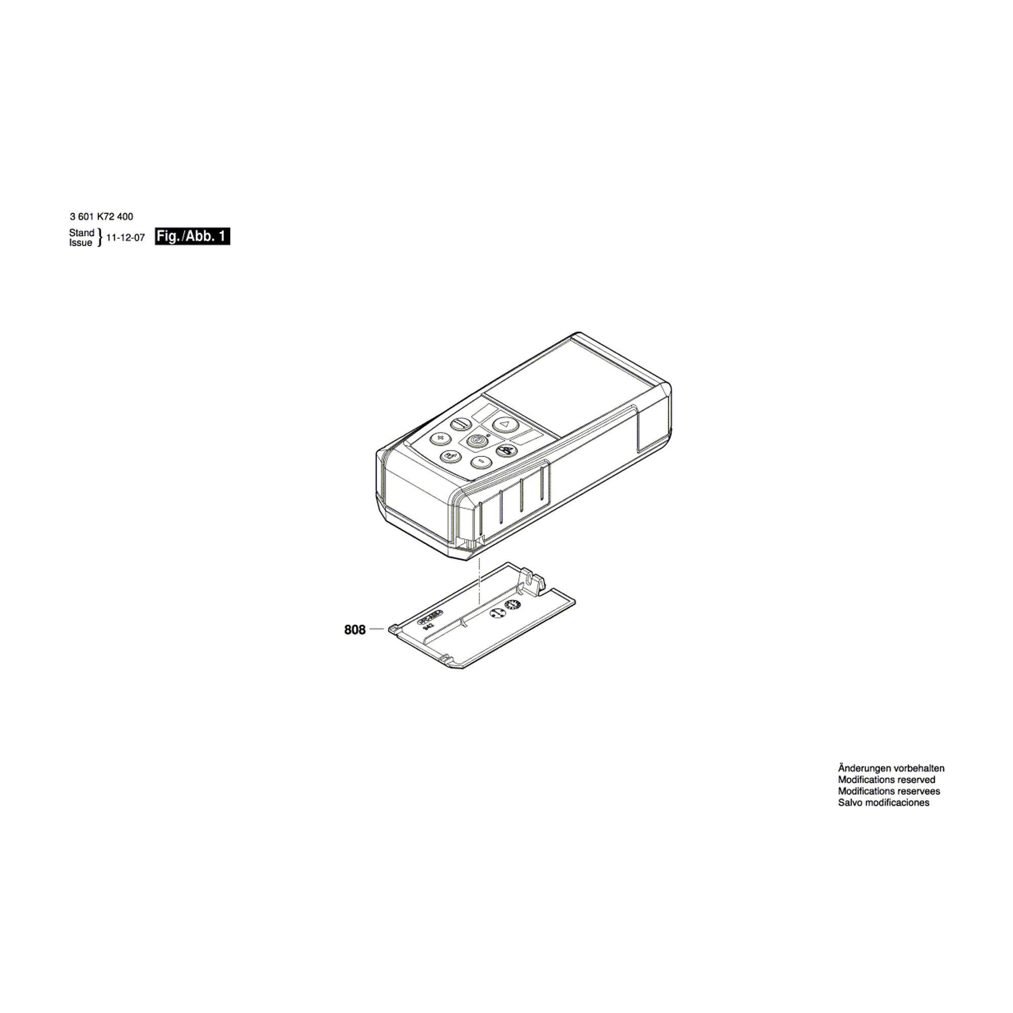 Vue éclatée Bosch GLM7000 3601K72400 #01