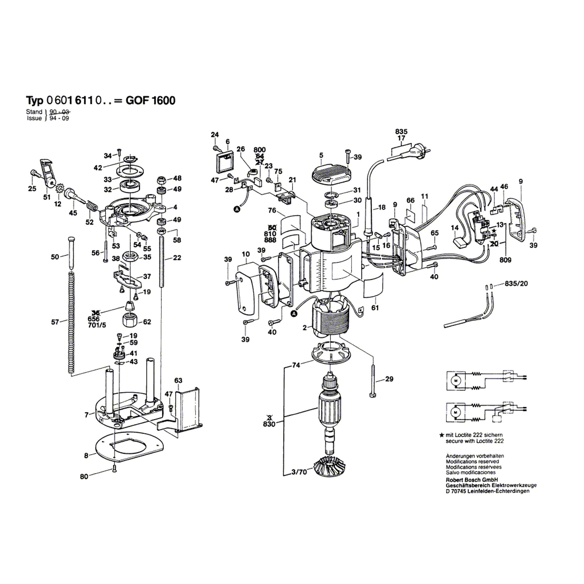 Bosch - Défonceuse Bosch GOF 1600 CE Professional 1600 W coffret