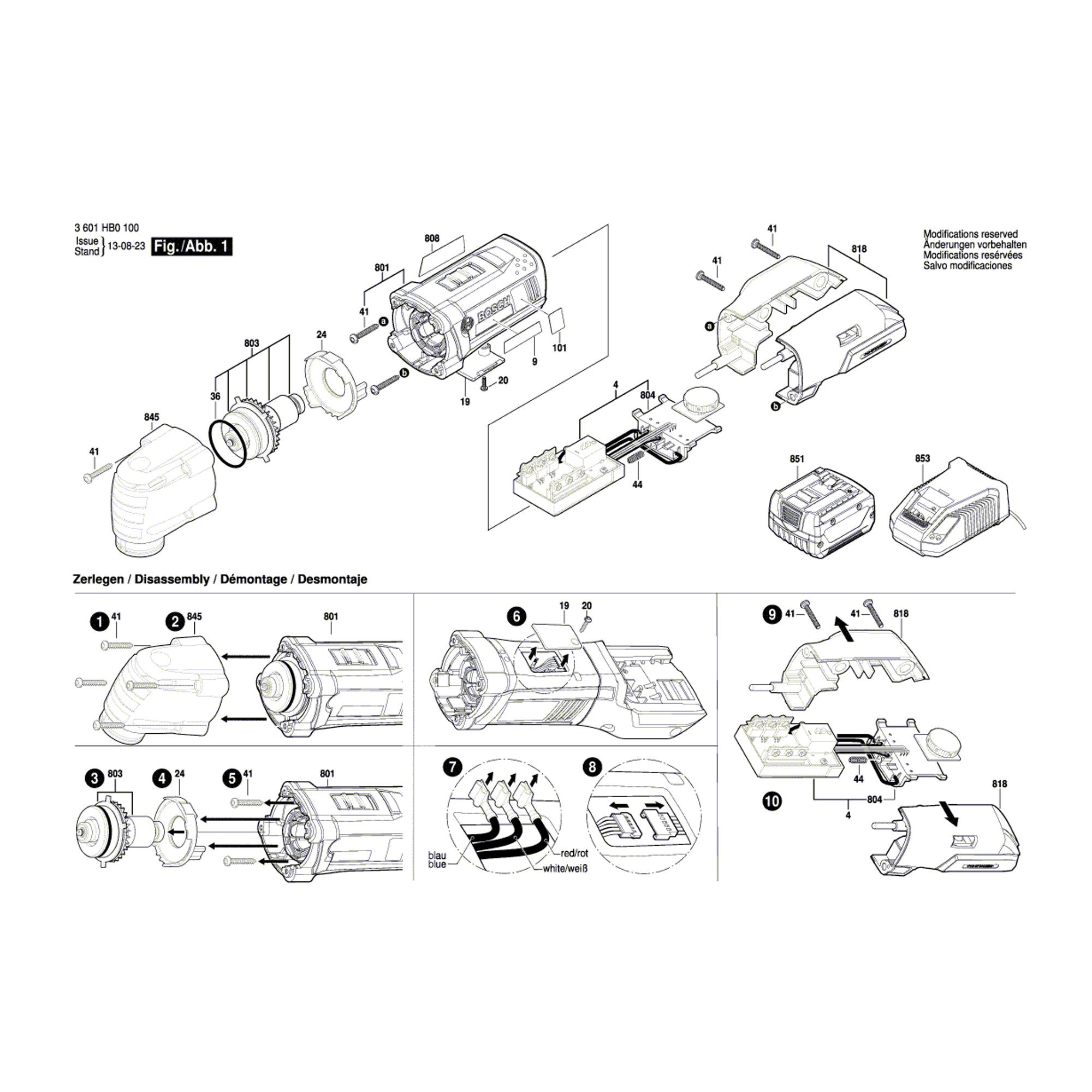 Vue éclatée Bosch GOP14,4VEC 3601HB0100 #01