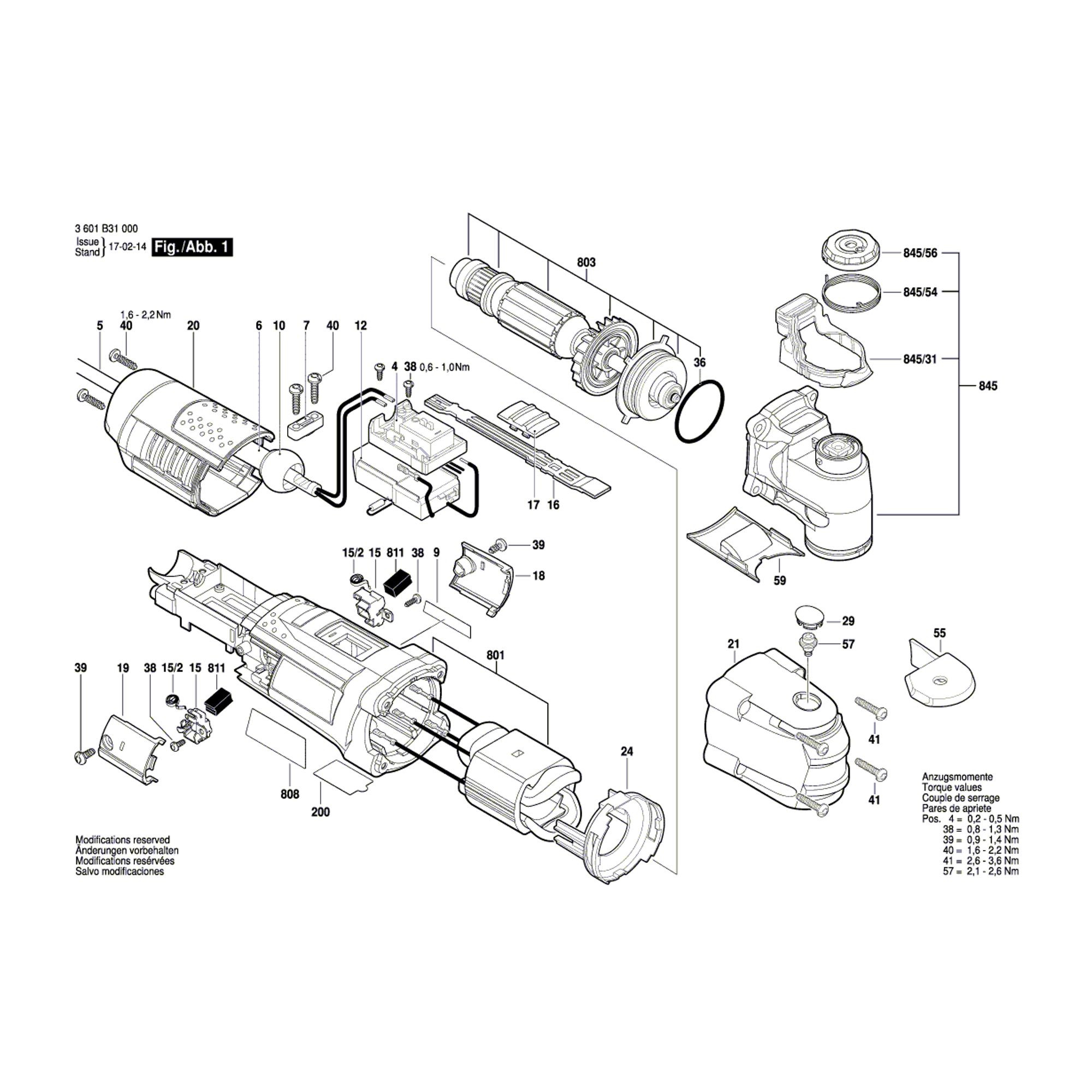 BOSCH OUTIL MULTIFONCTION GOP 40-30 + 15 ACCESSOIRES