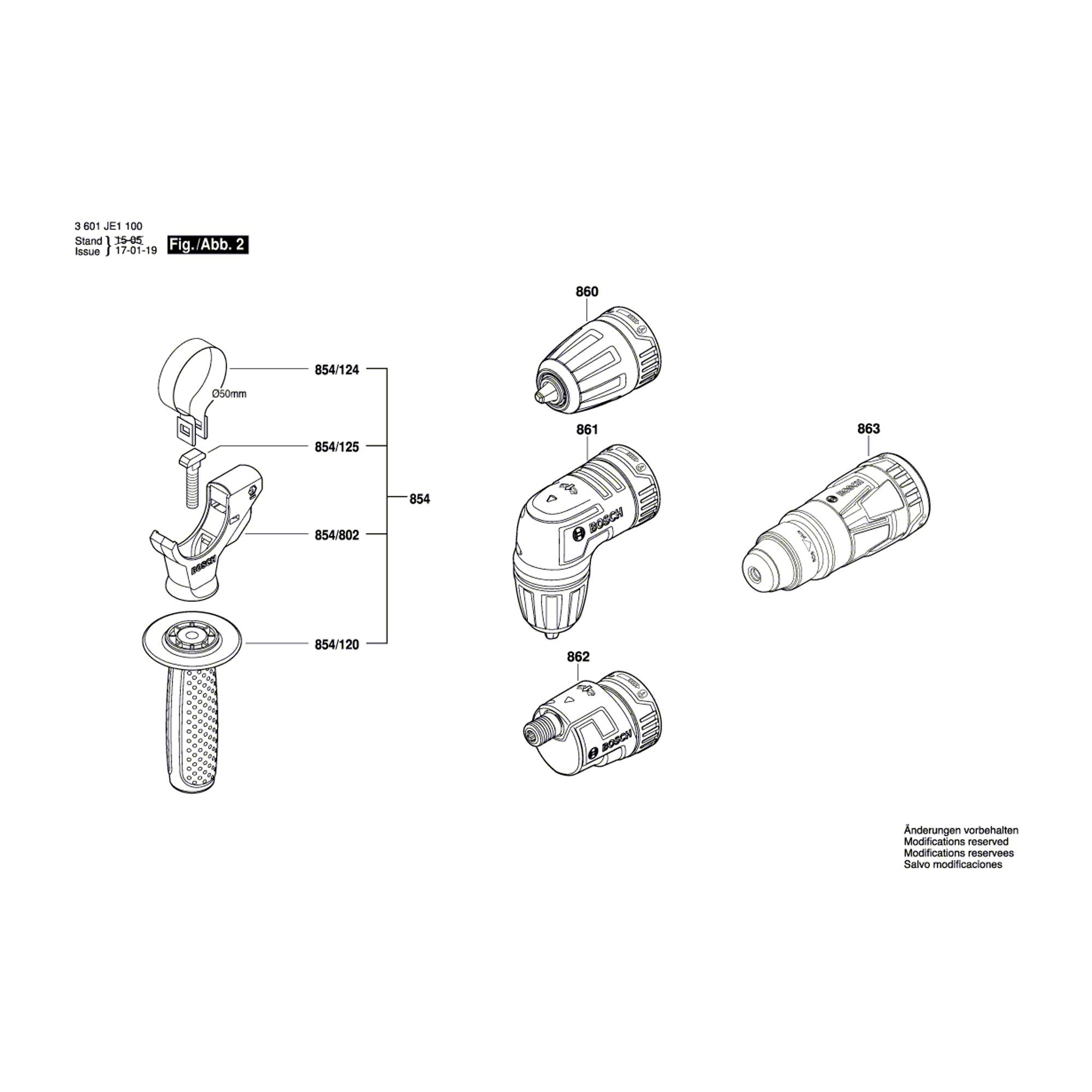 Renvoi d'angle pour visseuse GSR 18-VEC FC2 Fle