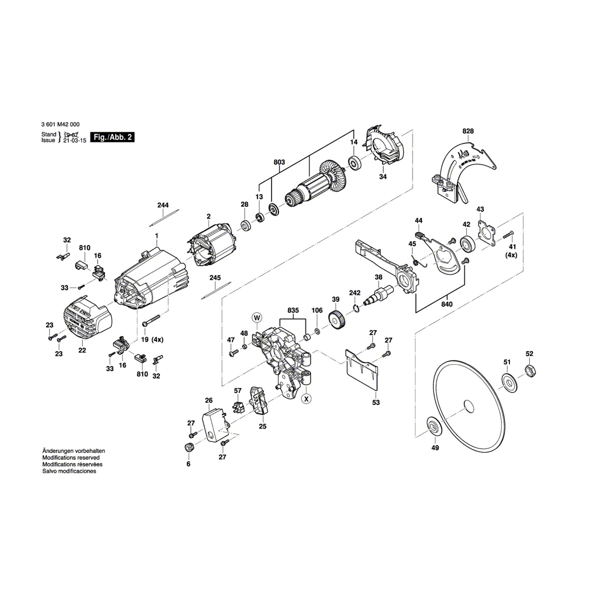 Plateau de fraisage pour scie circulaire de table GTS635 Bosch