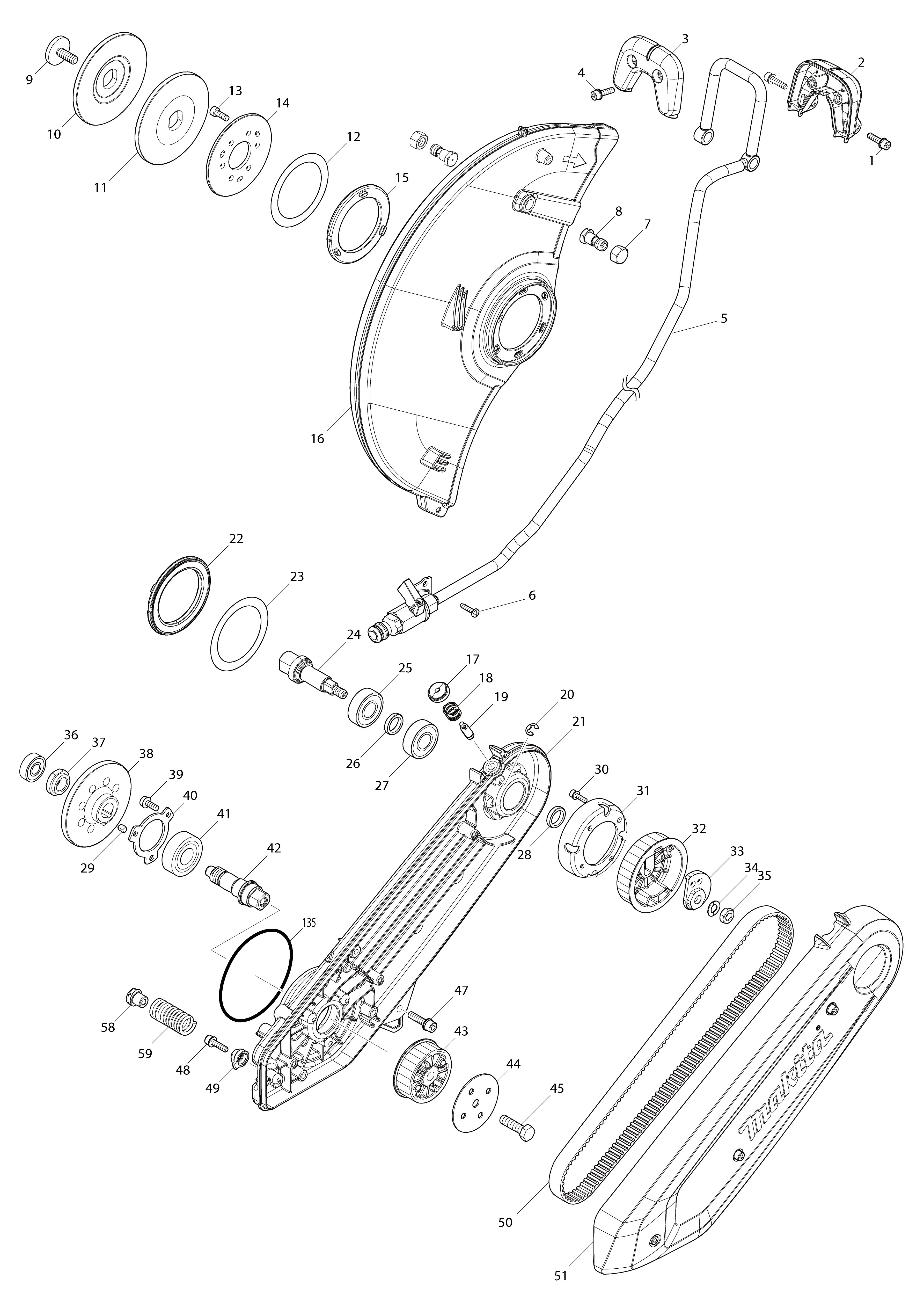 Vue éclatée Makita CE001G#01