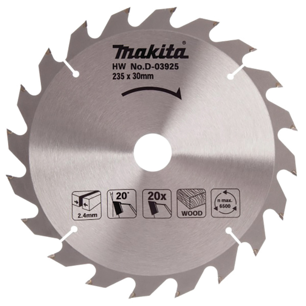 Lames carbure standard bois, pour scies circulaires Makita