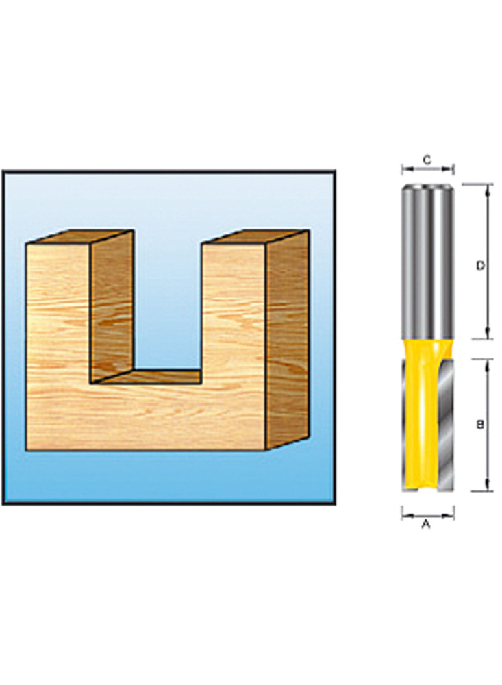 Foret droit 2 flûtes 3 mm Makita