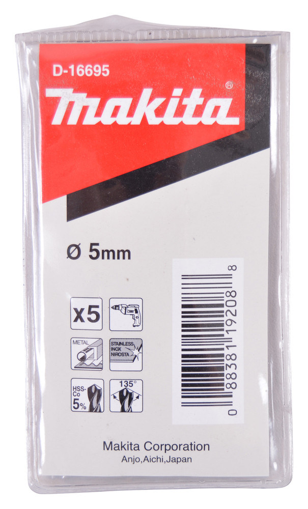 Forets à métaux HSS-Co 5% Makita