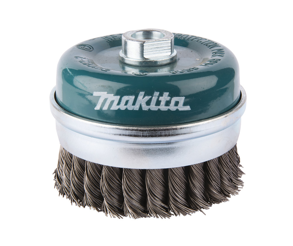 Brosse boisseau à fils acier torsadés Makita