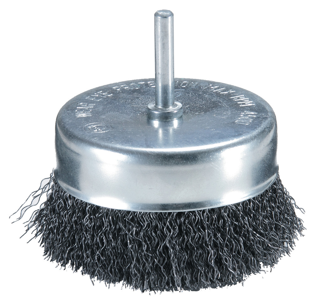 Brosse boisseau à fils acier ondulés pour perceuses Makita