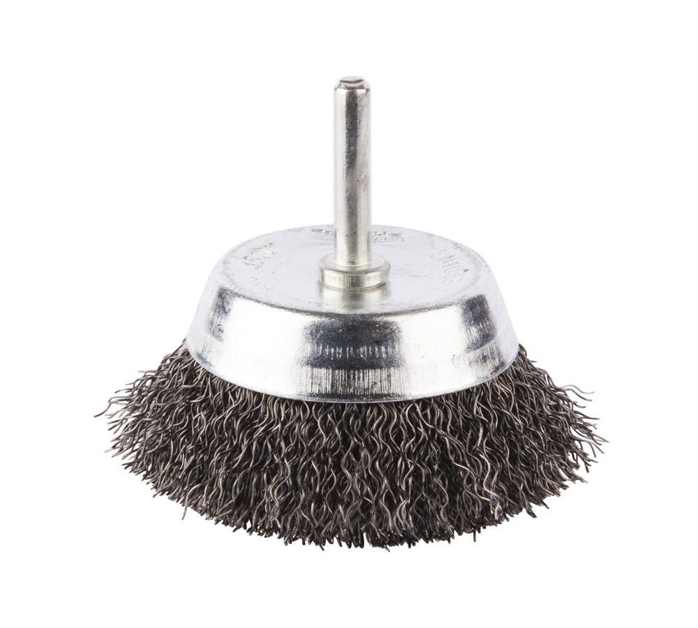 Brosse boisseau à fils acier ondulés pour perceuses Makita
