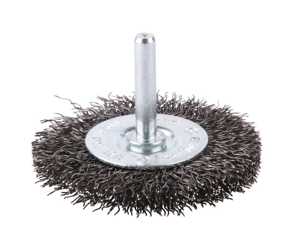 Brosse circulaire à fils acier ondulés pour perceuses Makita