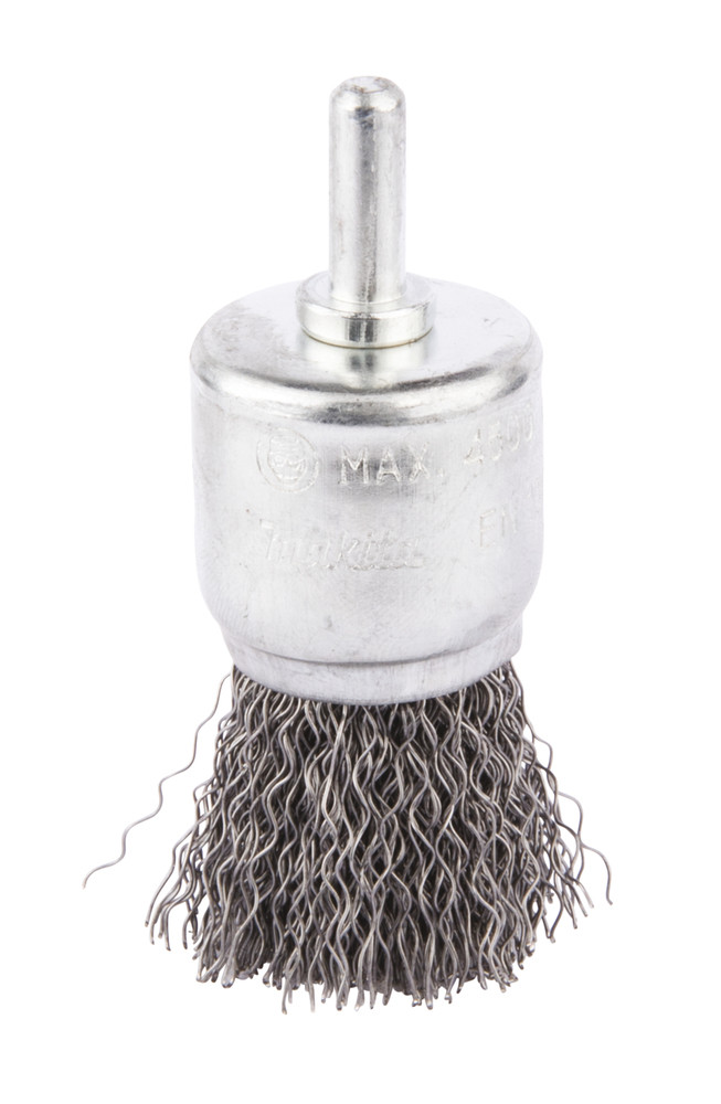 Brosse pinceau à fils acier ondulés pour perceuses Makita