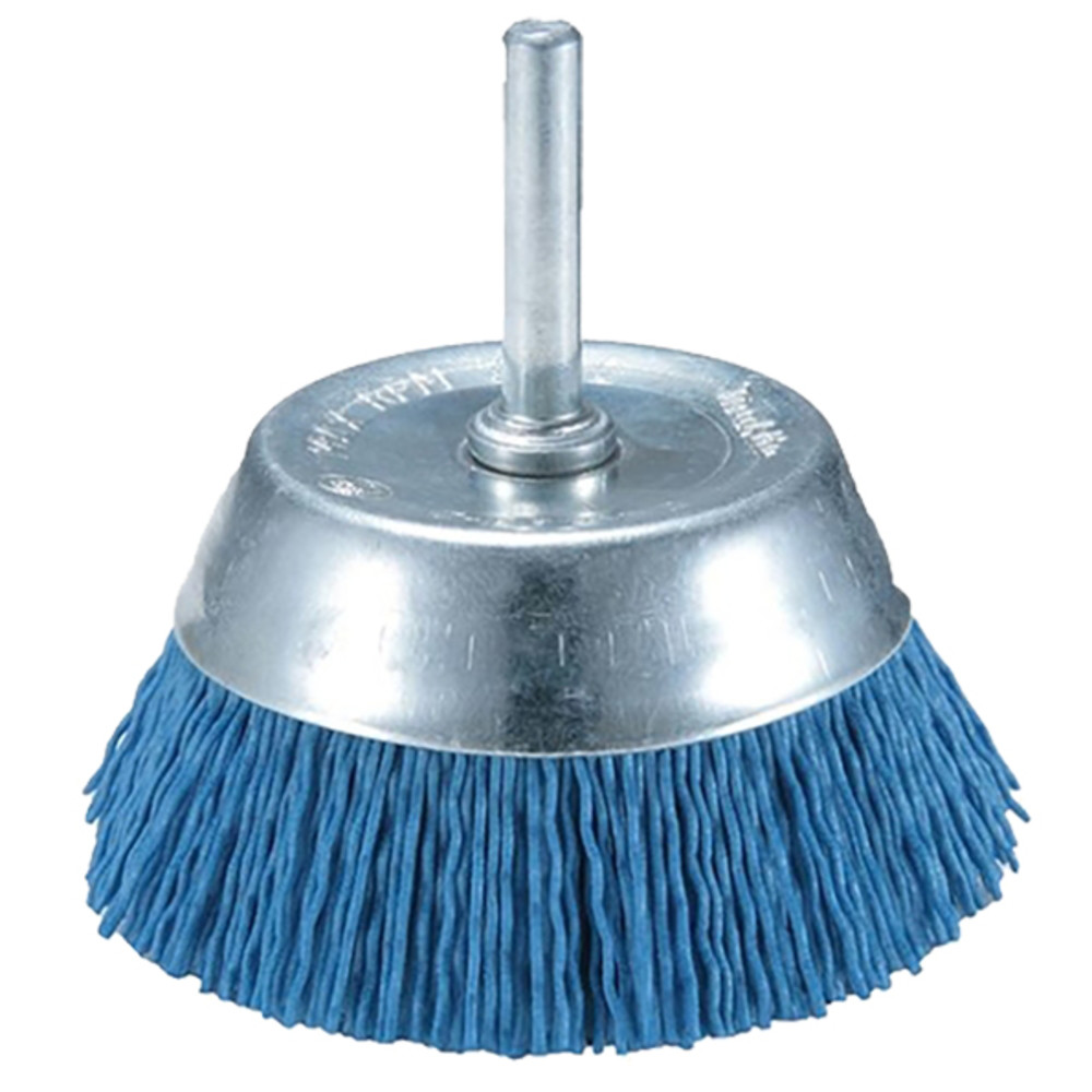 Brosse boisseau à fils nylon pour perceuses Makita