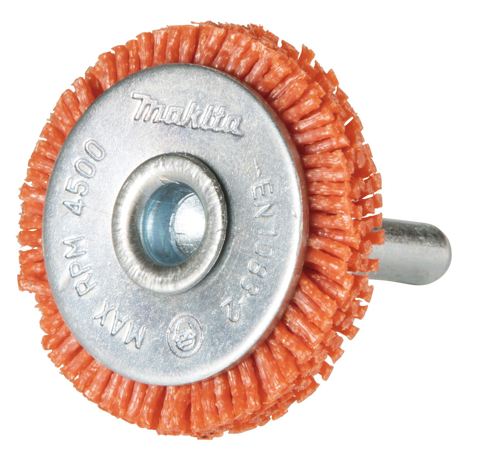 Brosse circulaire à fils nylon de finition pour perceuses Makita