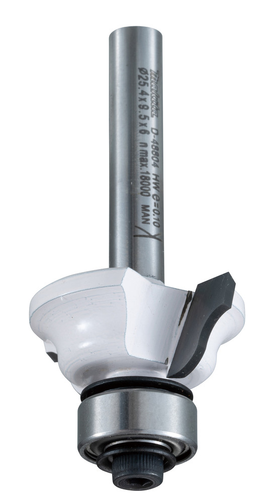 Fraise Ogee romaine avec roulement 25,4 x 9,5 x 52,5 x 3,2 x 6 mm Makita