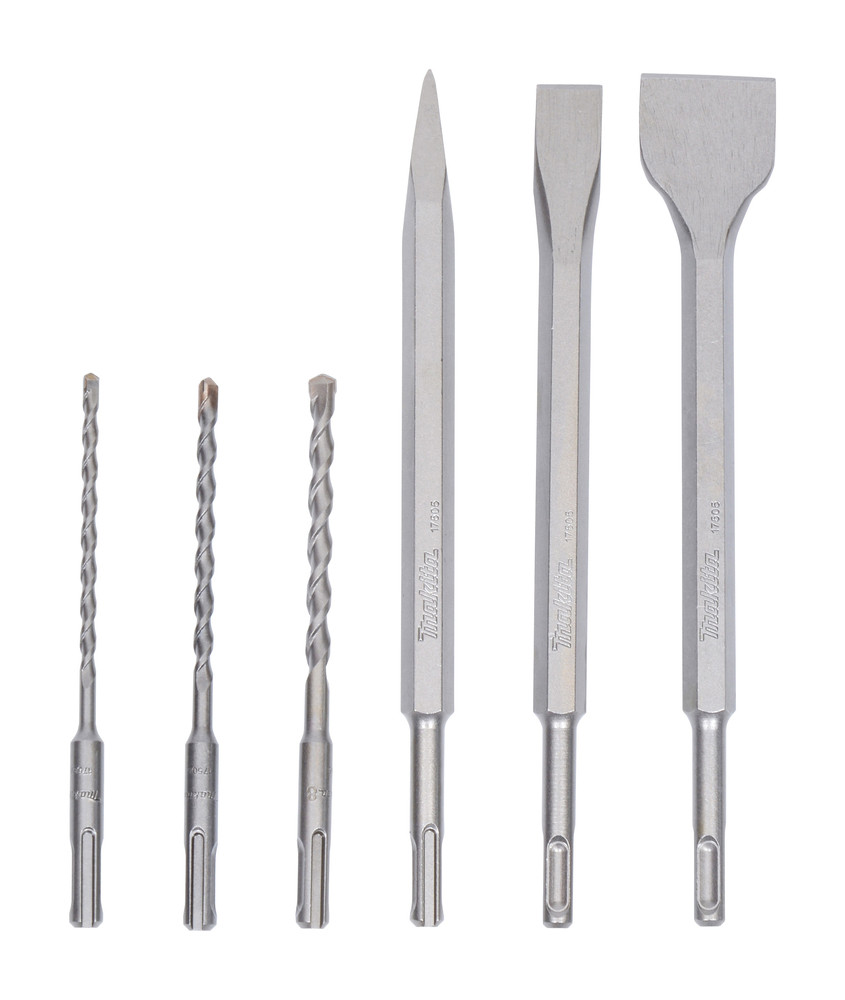 Coffret 3 Forets et 3 Outils Burinage SDS-Plus Makita