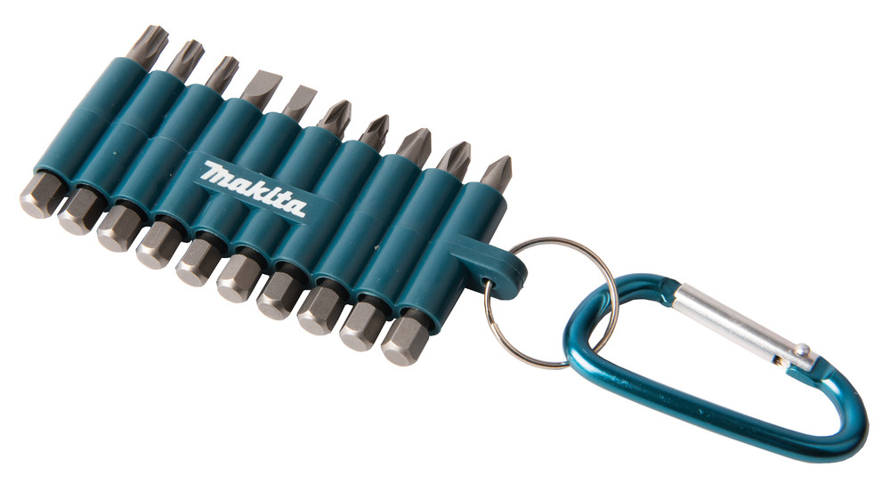 Set 10 embouts avec mousqueton Makita