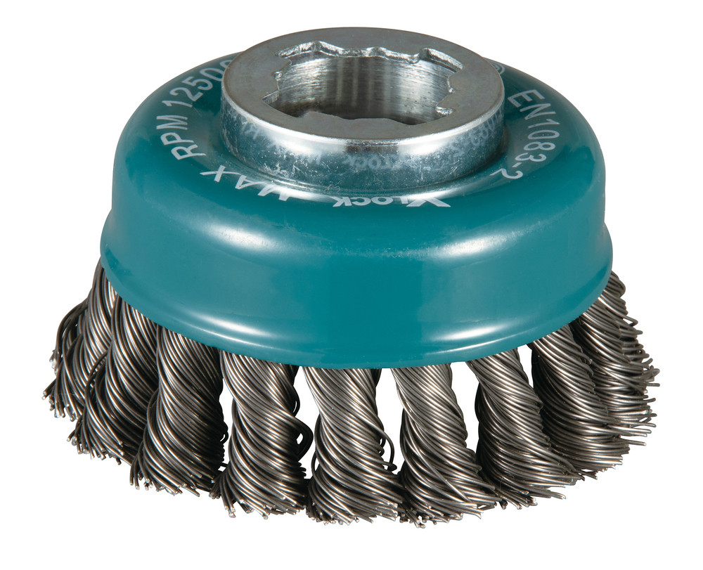 Brosse boisseau, Fil torsadé, 80 mm, X-LOCK Makita