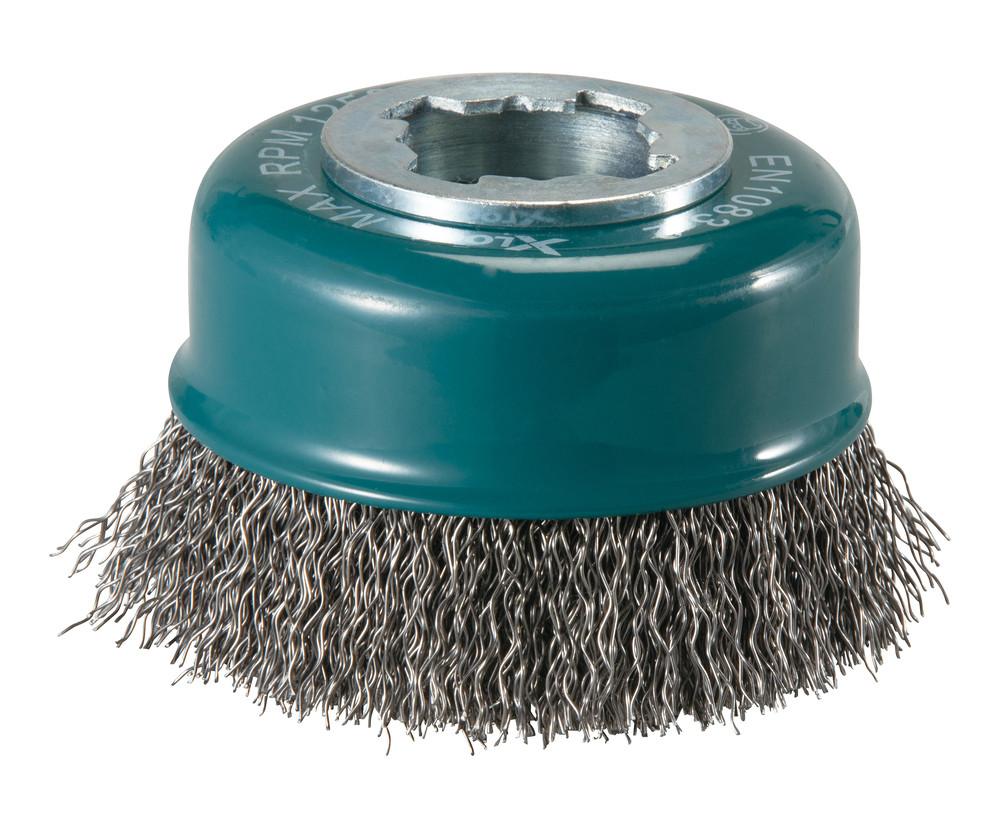 Brosse boisseau, Fil ondulé, 75 mm, X-LOCK Makita