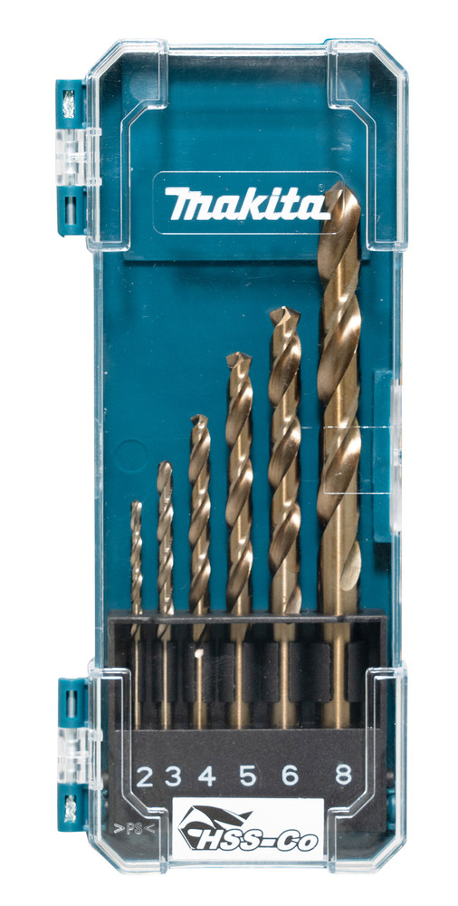 COFFRET 6 FORETS METAL HSS-CO Makita